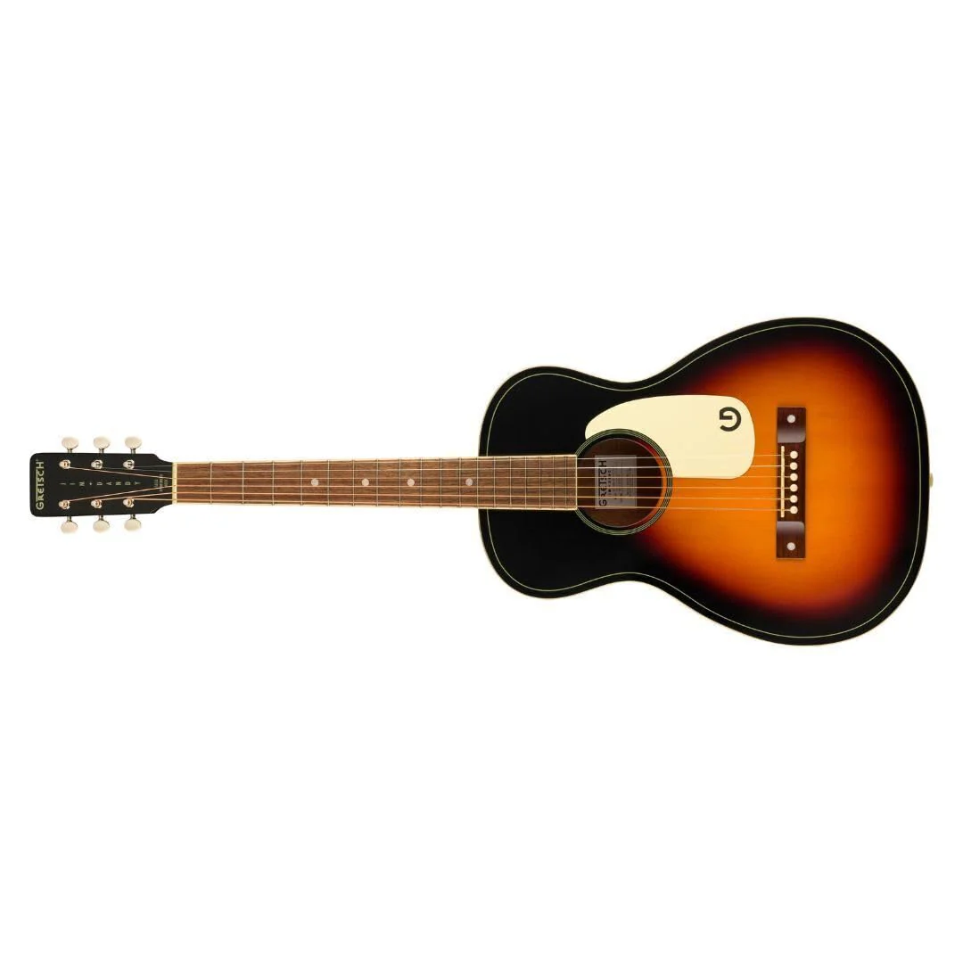 Grestch Jim Dandy Parlor 6-String Right-Handed Acoustic Guitar with Walnut Fingerboard and Nato C-Shaped Neck (Rex Burst) - Image 6