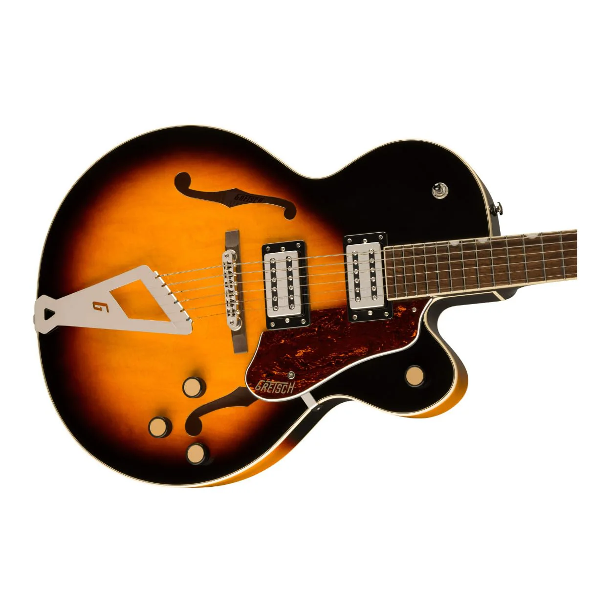 Gretsch G2420 Streamliner Hollow Body with Chromatic II Tailpiece, Nato Set-Neck, 6-String Right-Handed Electric Guitar (Aged Brooklyn Burst) - Image 3