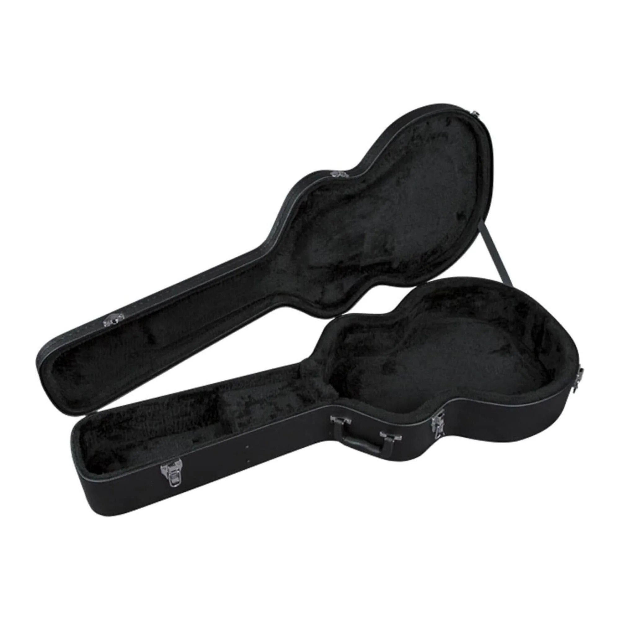 Gretsch G2420T Streamliner Hollow Guitar Body Case with Chrome Latches and Plush Interior (Black) - Image 2
