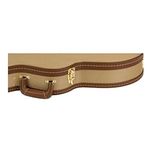 Gretsch G2420T Tweed Hard Shell Case with Center Storage Compartment and Plush Interior for Streamliner Electric Guitar (Brown) - Image 5
