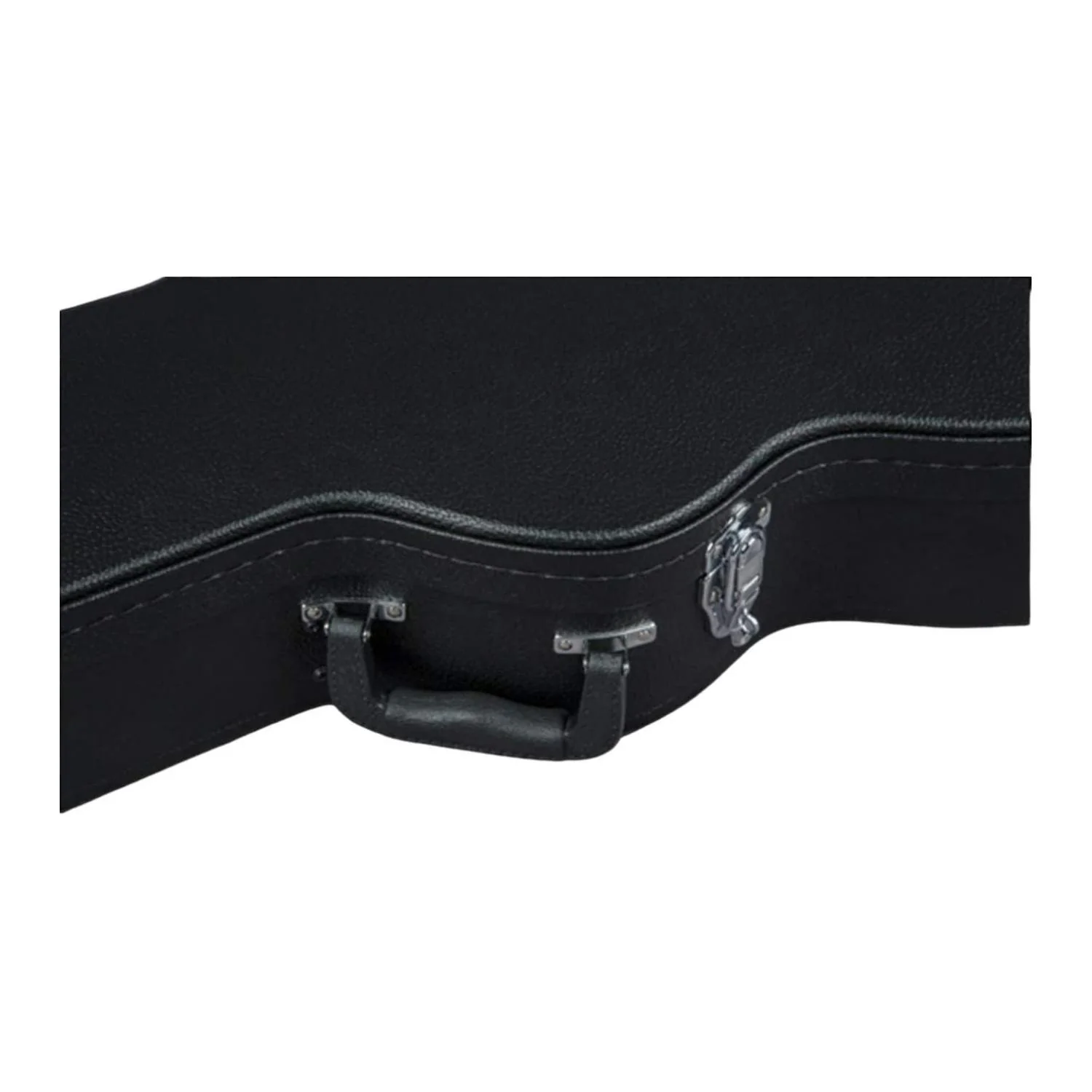 Gretsch G2655T Streamliner Center Block Jr. Durable, Secure, Black Plush Interior Case with Chrome Latches for Transportation and Storage (Black) - Image 6