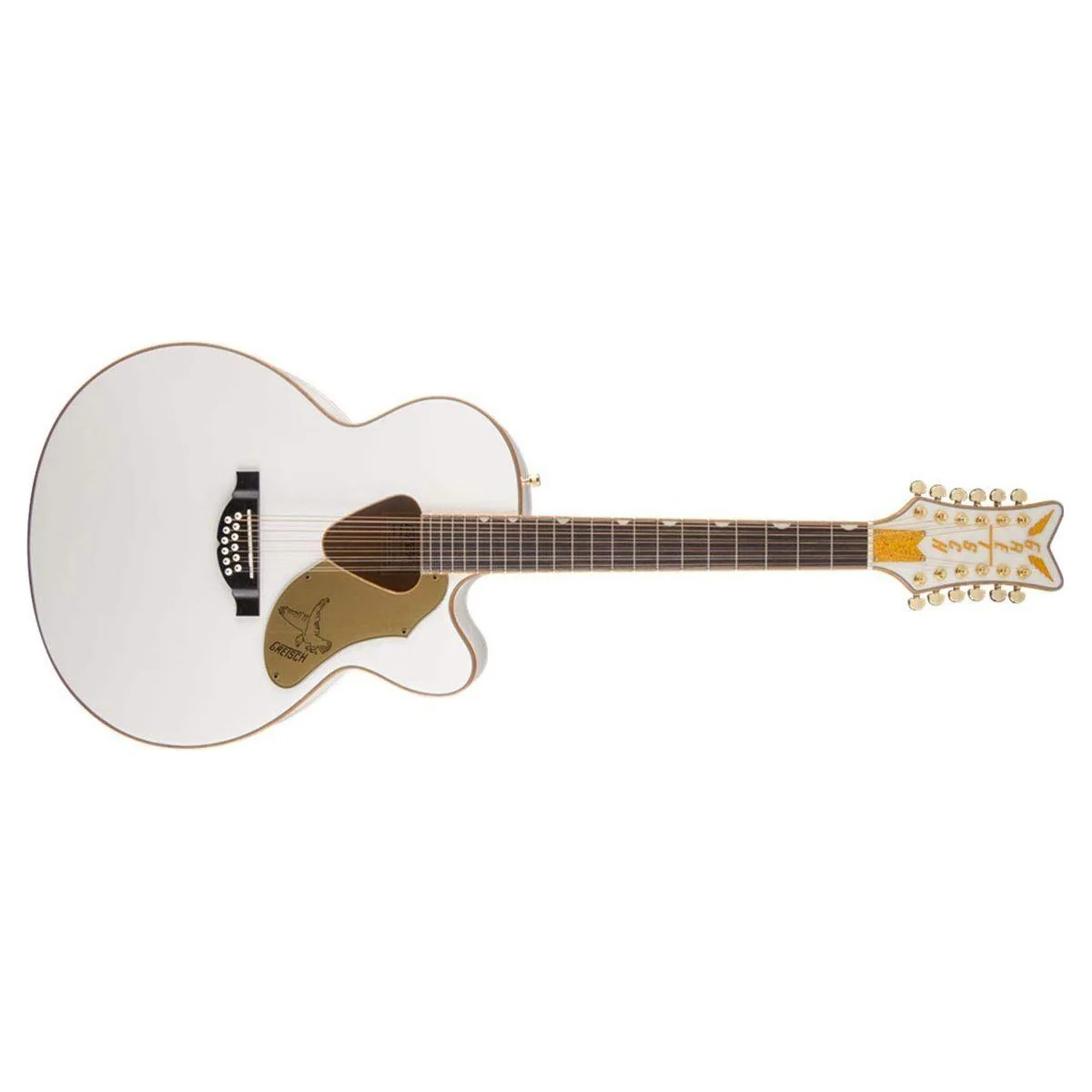 Gretsch G5022CWFE-12 Rancher Falcon White 12-String Acoustic-Electric Guitar - Image 3
