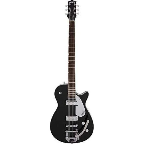 Gretsch G5260T Electromatic Jet Baritone Solid Body 6-String Electric Guitar with Bigsby, 12-Inch Laurel Fingerboard, and Bolt-On Maple Neck (Right-Hand, Black) - Image 2