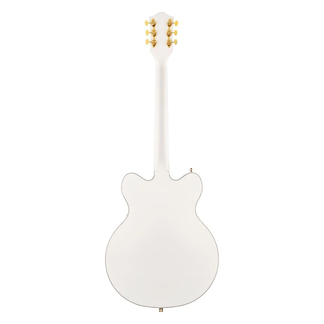 Gretsch G5422TG Electromatic 6-String Right-Handed Classic Double-Cut Hollowbody Electric Guitar with Bigsby, Laurel Fingerboard and Maple Neck (Snowcrest White) - Image 2