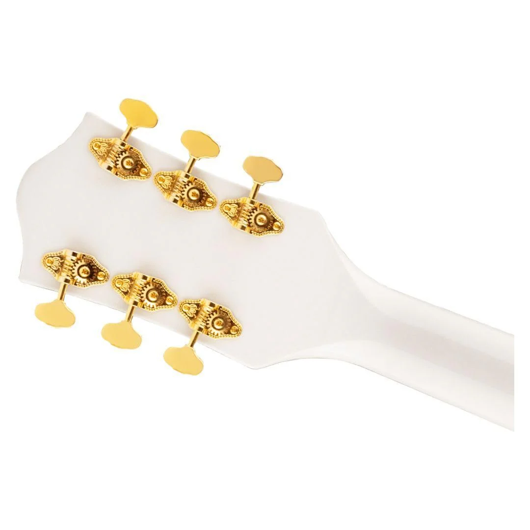 Gretsch G5422TG Electromatic 6-String Right-Handed Classic Double-Cut Hollowbody Electric Guitar with Bigsby, Laurel Fingerboard and Maple Neck (Snowcrest White) - Image 6