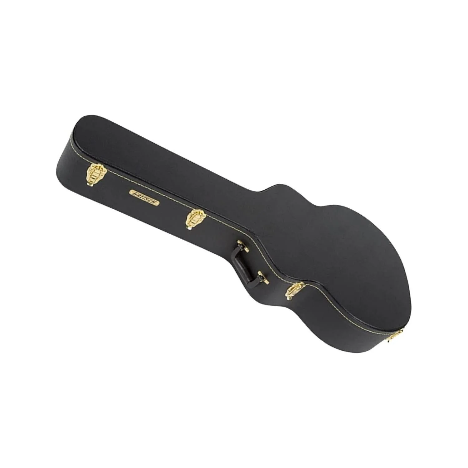 Gretsch G6302 Custom Hard Shell Flat Top Telex Finish Solid Wood Case for 12-String Acoustic Guitars (XL, Black) - Image 3