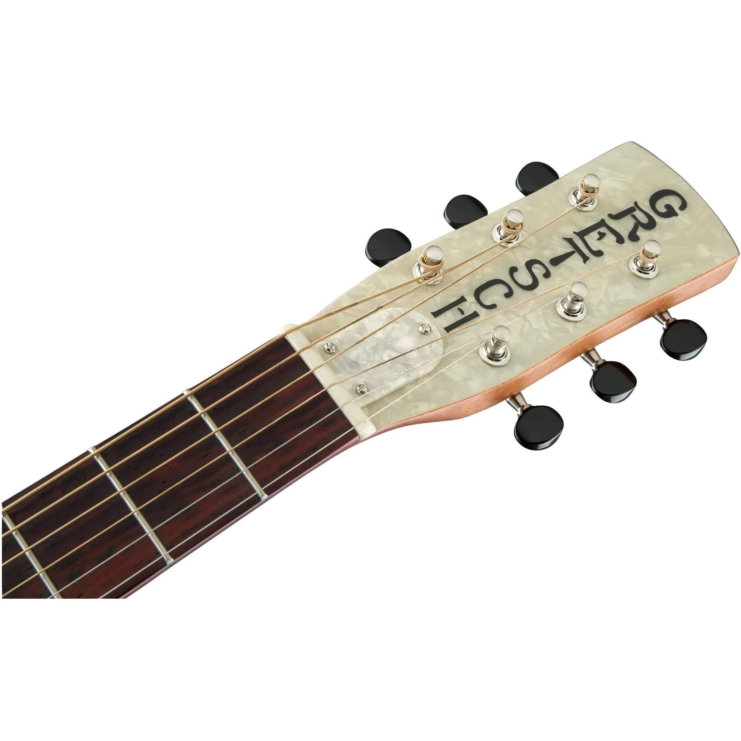 Gretsch G9201 Honey Dipper Round-Neck, Brass Body, and Padauk Fingerboard 6-String Resonator Guitar (Right-Handed, Weathered Pump House Roof) - Image 5
