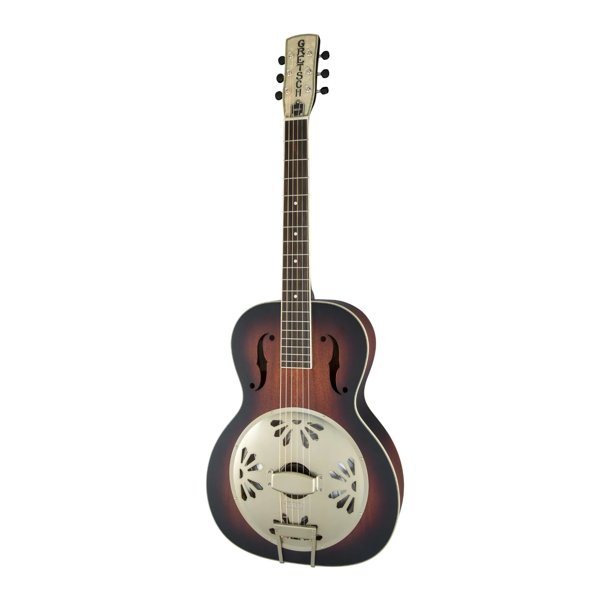 Gretsch G9240 Alligator Mahogany Round Neck Resonator 6-String Guitar with Padauk Fingerboard (Right-Handed, 2-Color Sunburst) - Image 3