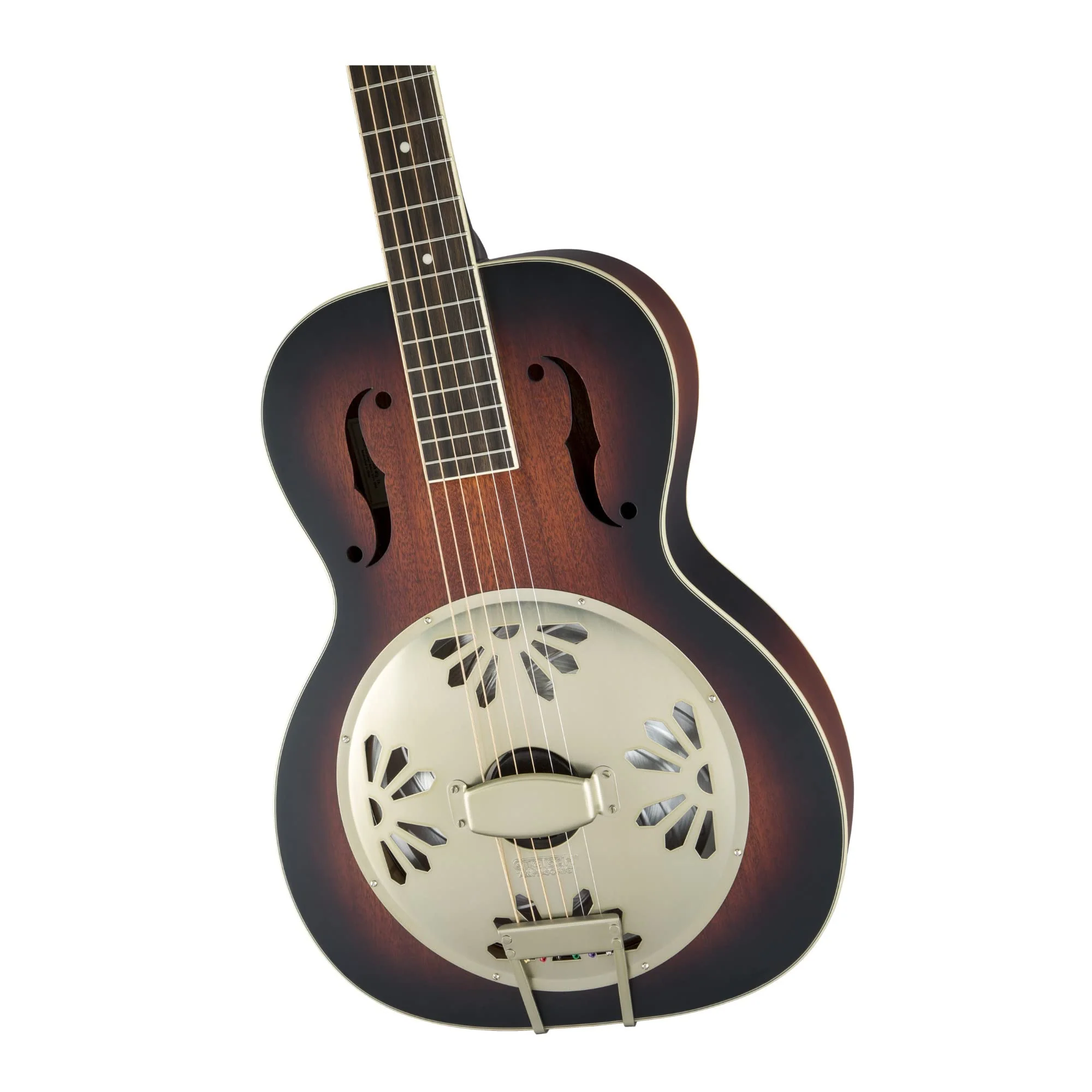 Gretsch G9240 Alligator Mahogany Round Neck Resonator 6-String Guitar with Padauk Fingerboard (Right-Handed, 2-Color Sunburst) - Image 5