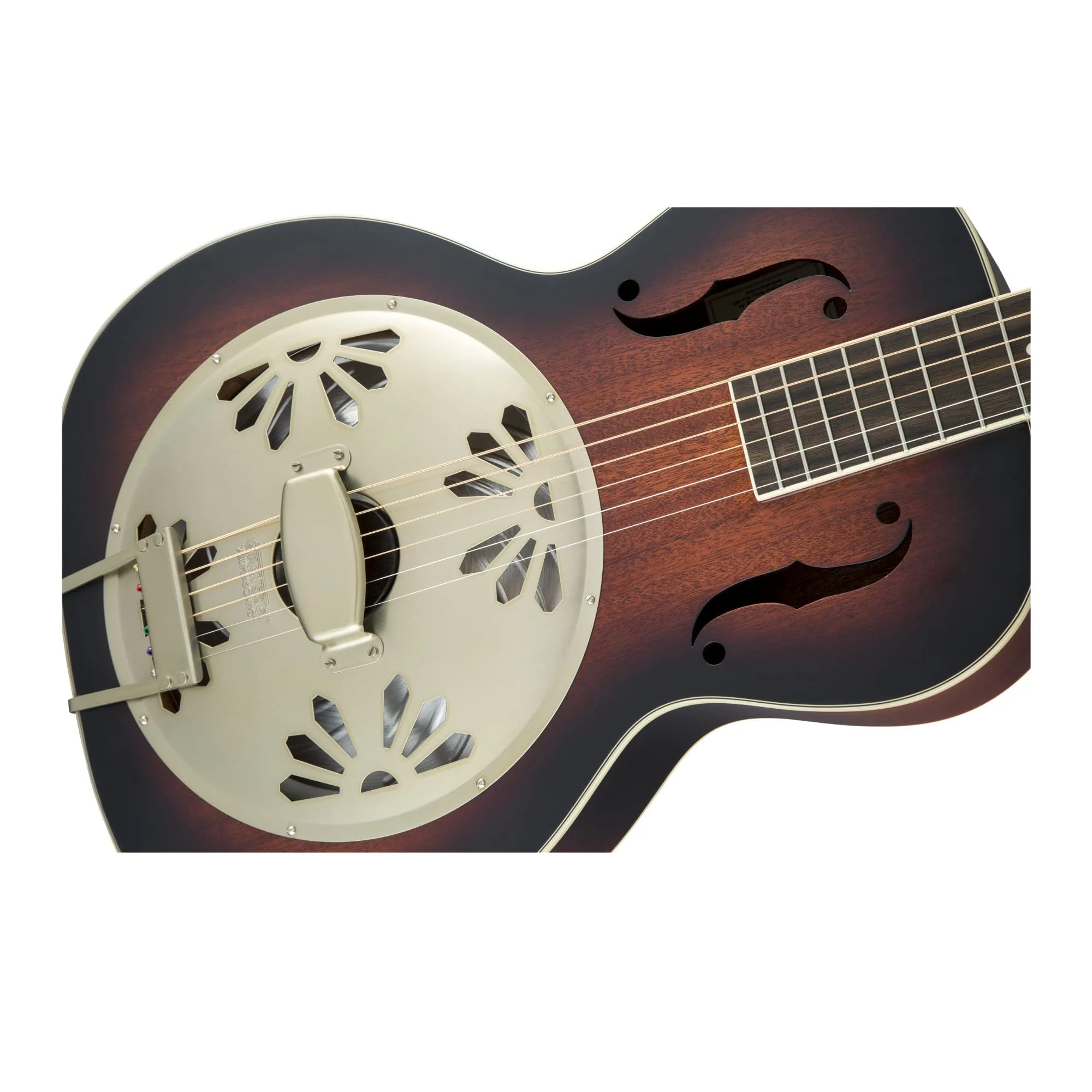 Gretsch G9240 Alligator Mahogany Round Neck Resonator 6-String Guitar with Padauk Fingerboard (Right-Handed, 2-Color Sunburst) - Image 6