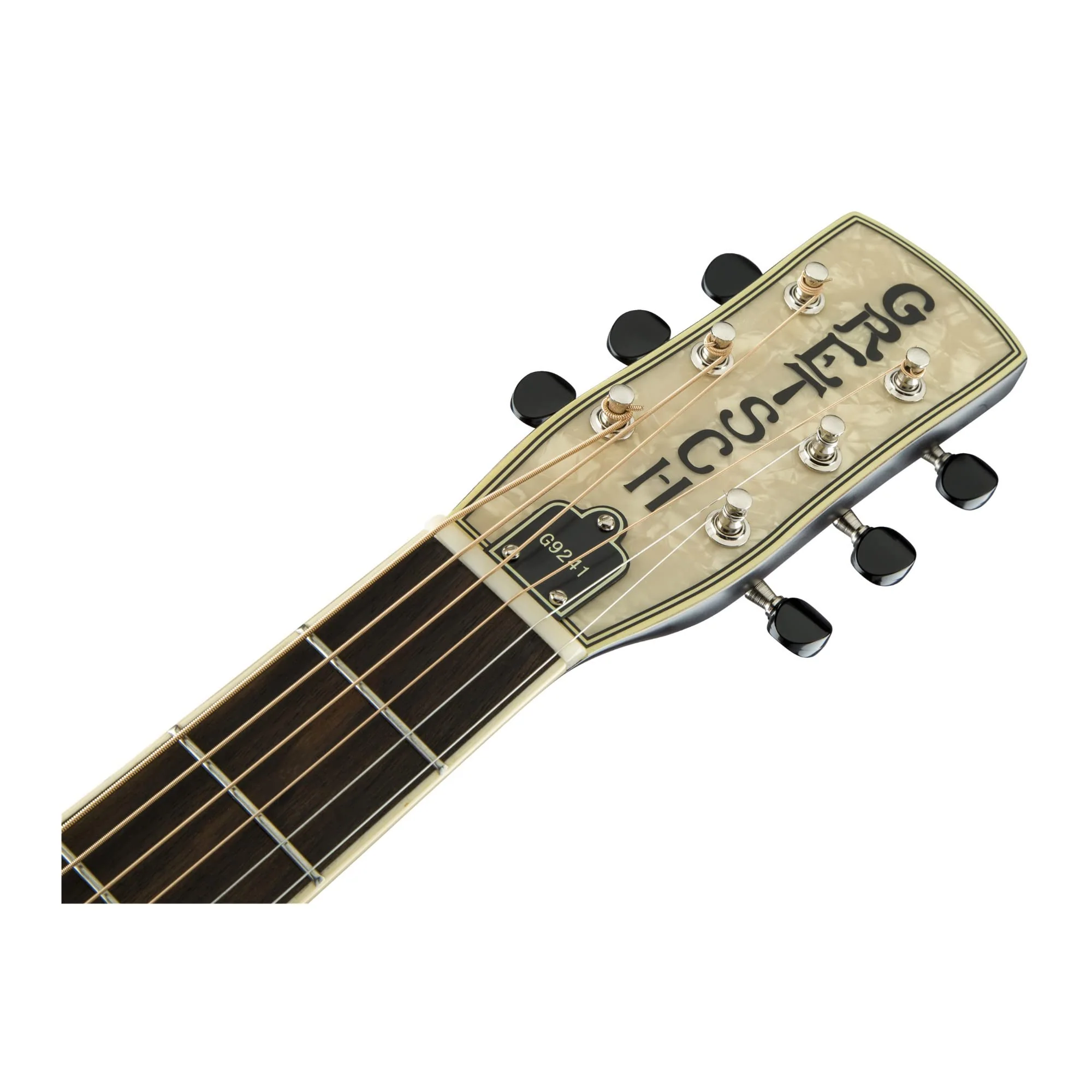 Gretsch G9240 Alligator Mahogany Round Neck Resonator 6-String Guitar with Padauk Fingerboard (Right-Handed, 2-Color Sunburst) - Image 7