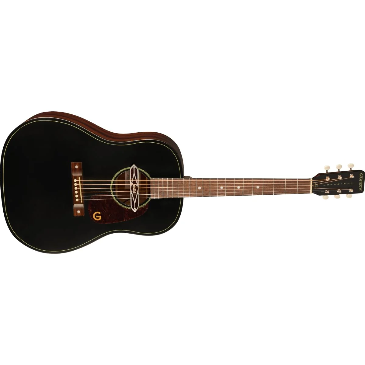 Gretsch Jim Dandy Deltoluxe Dreadnought Acoustic-electric Guitar - Black - Image 4