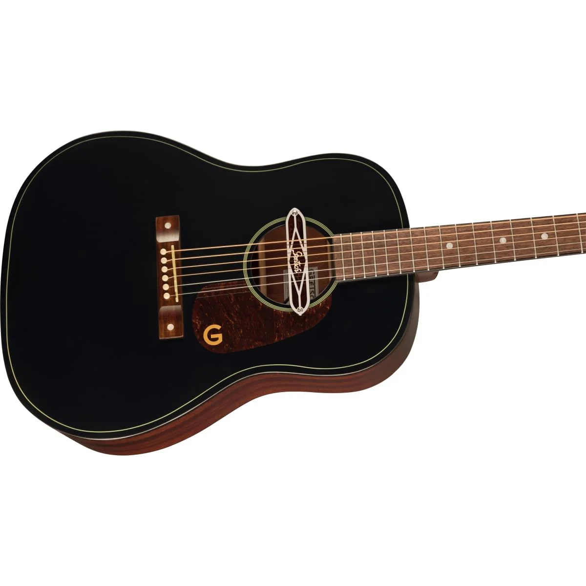 Gretsch Jim Dandy Deltoluxe Dreadnought Acoustic-electric Guitar - Black - Image 5