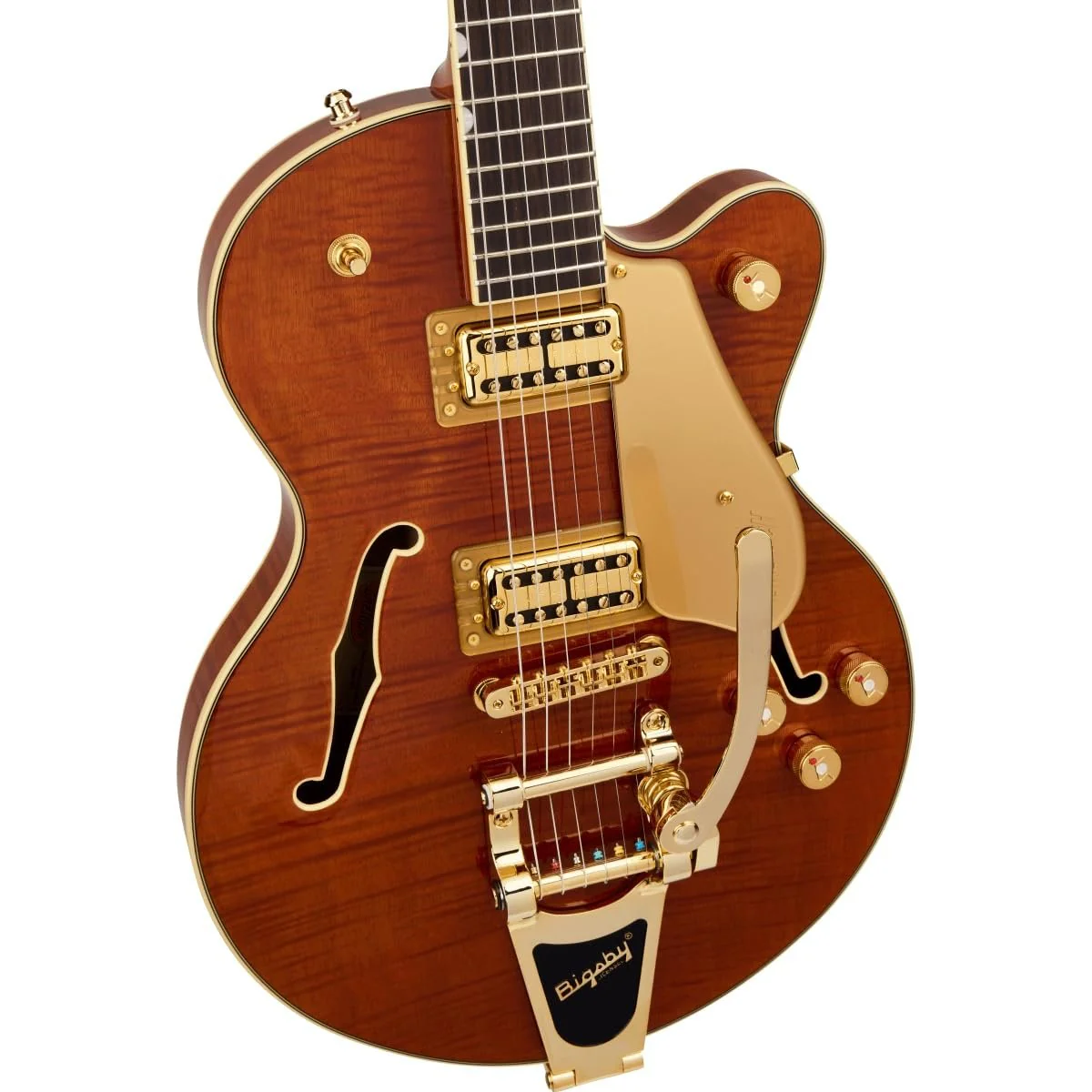 Gretsch LTD Broadkaster Jr. Semi-hollowbody Electric Guitar - Roundup Orange Stain - Image 4