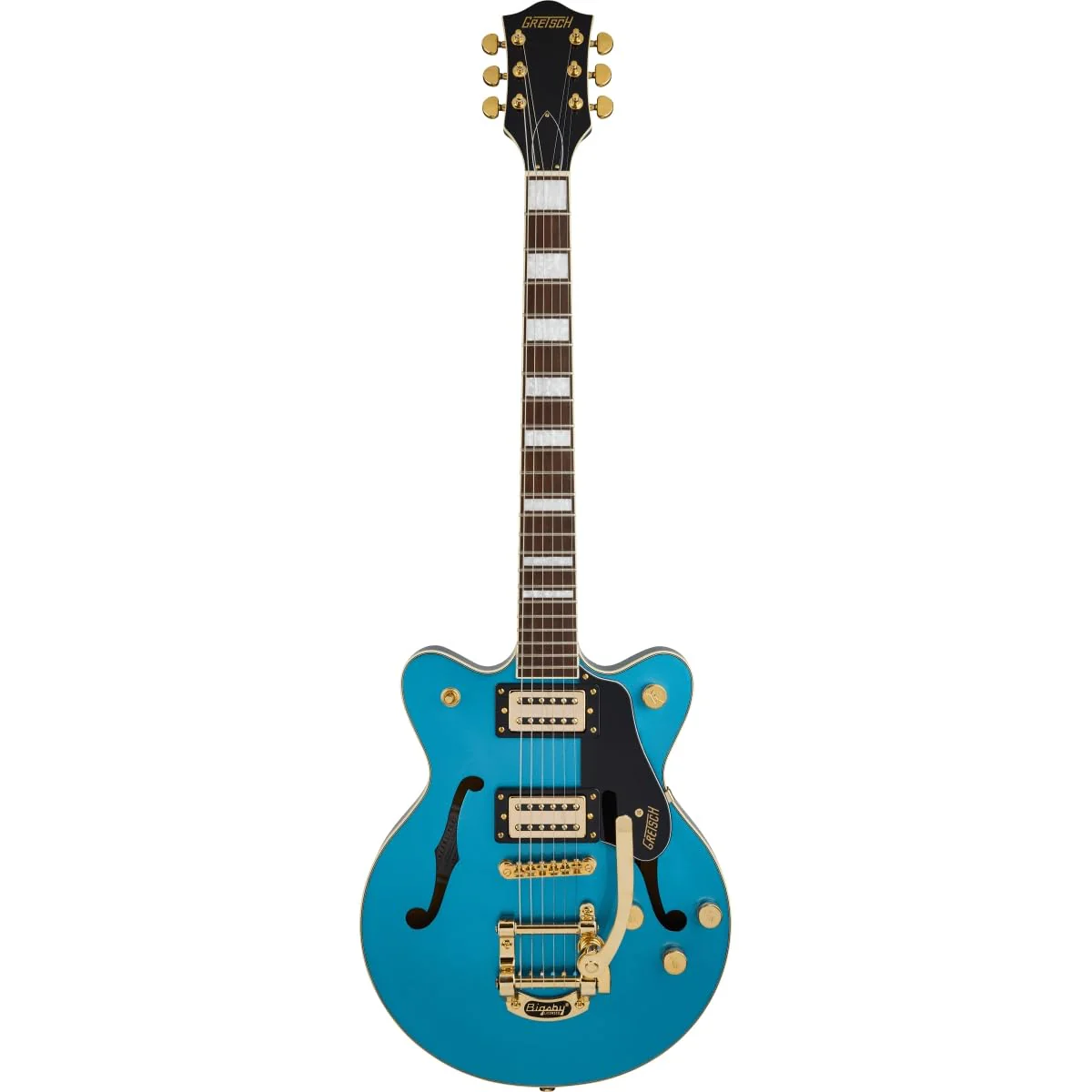 Gretsch LTD Streamliner Center Block Jr. Double-cut Semi-hollowbody Electric Guitar - Riviera Blue - Image 2