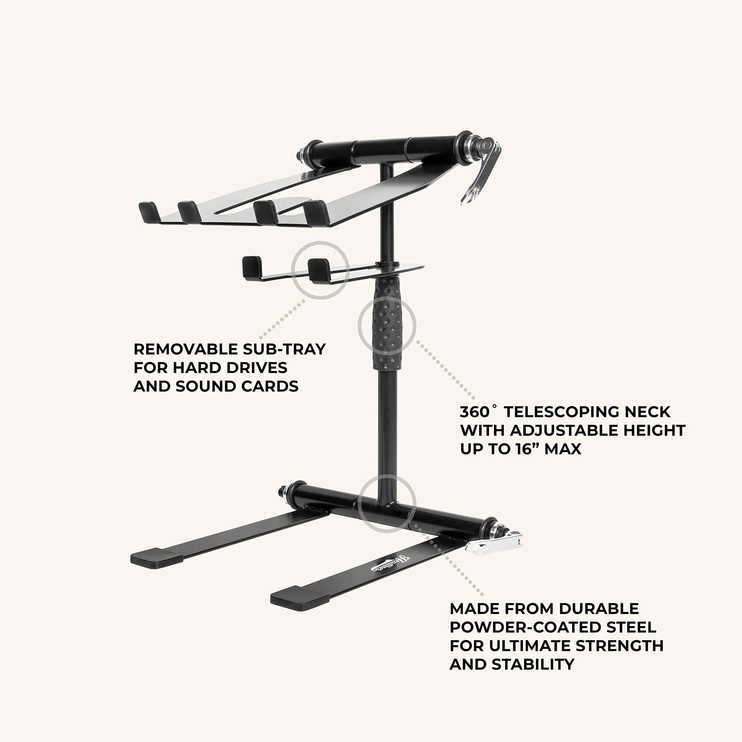Headliner Los Angeles Digistand Pro Folding DJ Laptop Stand (HL20005) - Image 3
