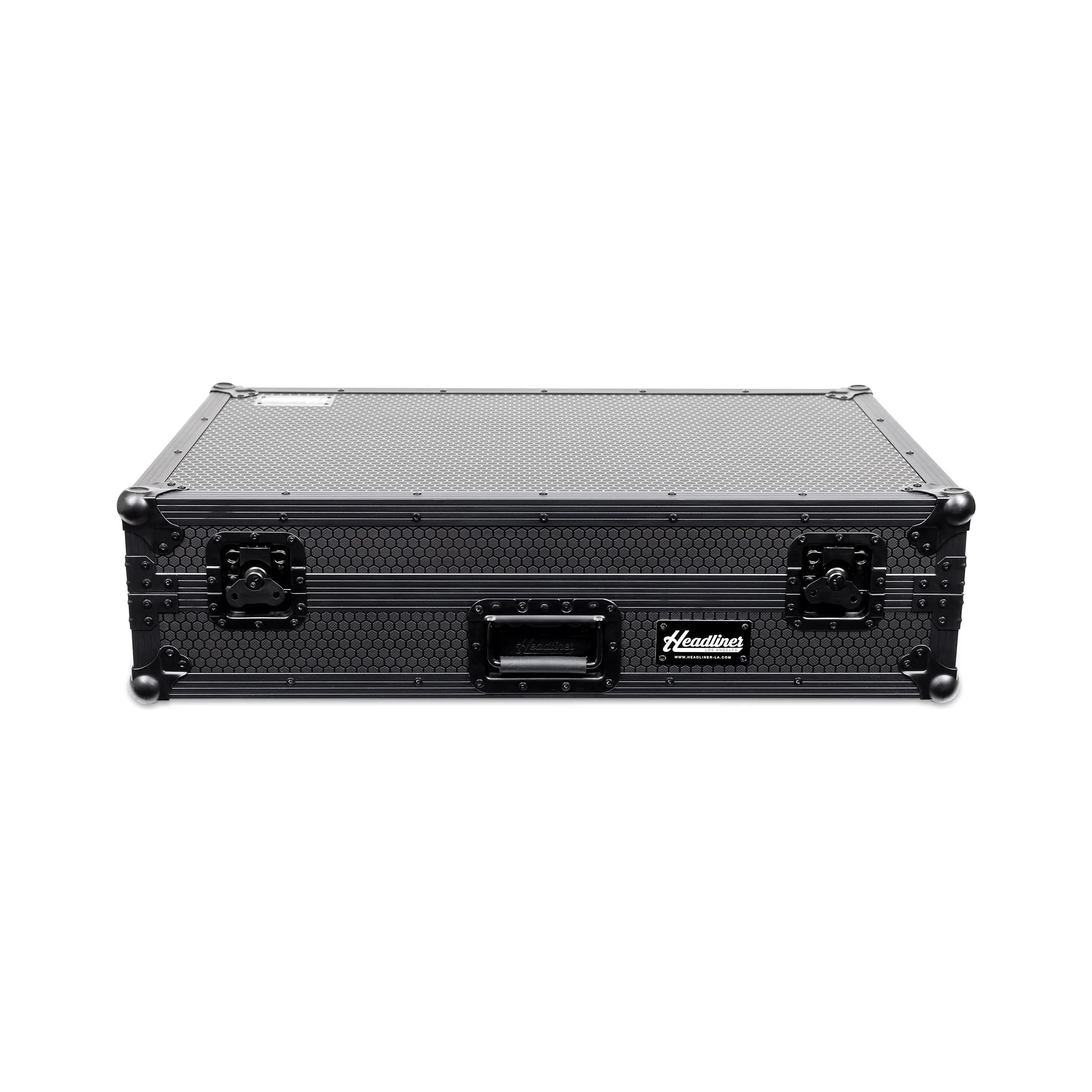 Headliner Pitch Black Custom Fit Flight Case with Laptop Platform and Wheels Compatible for Rane Four DJ Controller, All Black DJ Equipment Road Case - Image 4