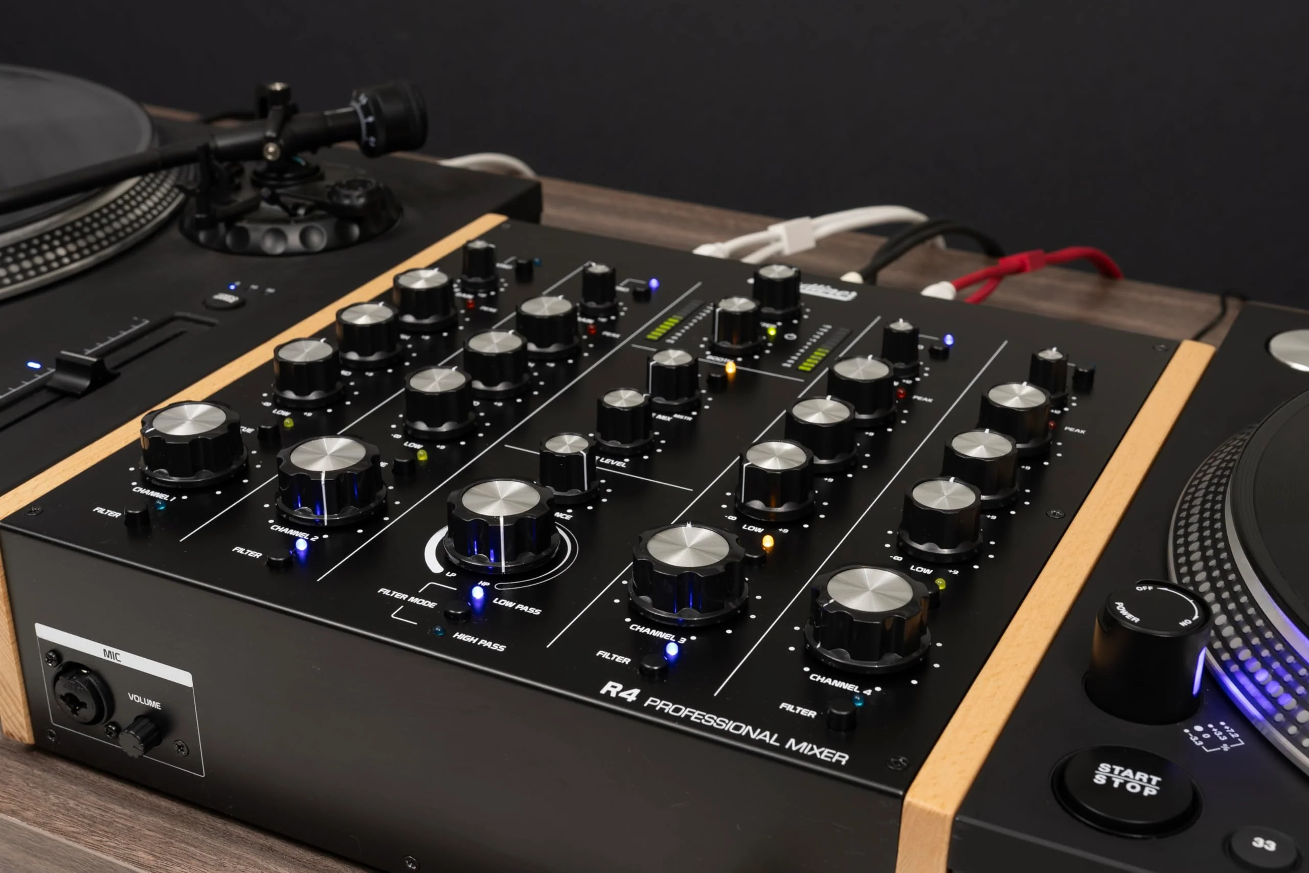 Headliner R4 4-Channel analog rotary DJ mixer with built-in Filter - Image 8