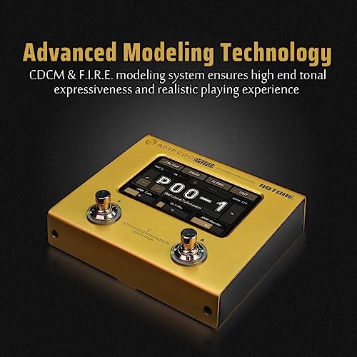 Hotone Ampero Mini MP-50 Guitar Bass Amp Modeling IR Cabinets Simulation Multi Language Multi-Effects with Expression Pedal Stereo OTG USB Audio Interface - Image 2