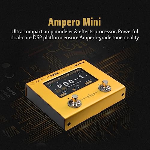 Hotone Ampero Mini MP-50 Guitar Bass Amp Modeling IR Cabinets Simulation Multi Language Multi-Effects with Expression Pedal Stereo OTG USB Audio Interface - Image 3