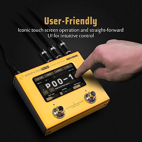 Hotone Ampero Mini MP-50 Guitar Bass Amp Modeling IR Cabinets Simulation Multi Language Multi-Effects with Expression Pedal Stereo OTG USB Audio Interface - Image 5