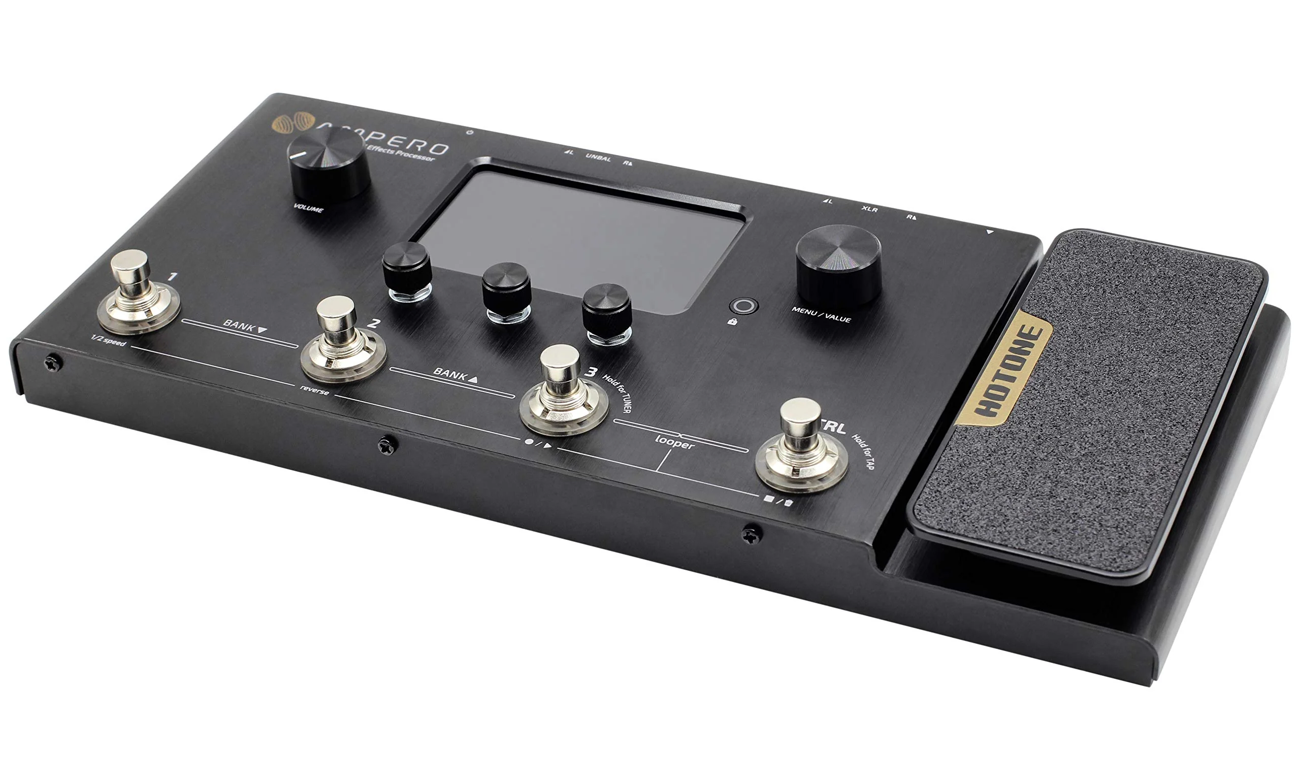 Hotone Ampero MP-100 Guitar Bass Amp Modeling IR Cabinets Simulation Multi Language Multi-Effects with Expression Pedal Stereo OTG USB Audio Interface - Image 2