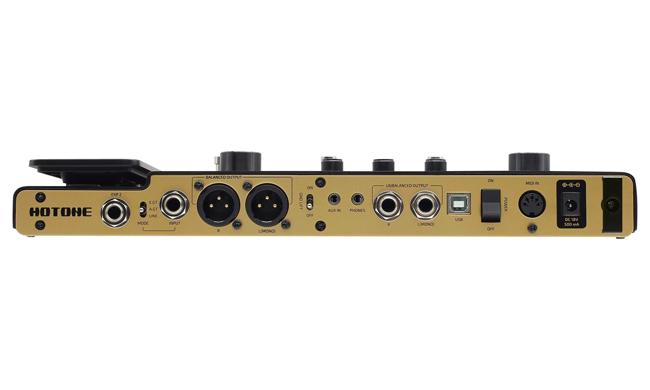 Hotone Ampero MP-100 Guitar Bass Amp Modeling IR Cabinets Simulation Multi Language Multi-Effects with Expression Pedal Stereo OTG USB Audio Interface - Image 5