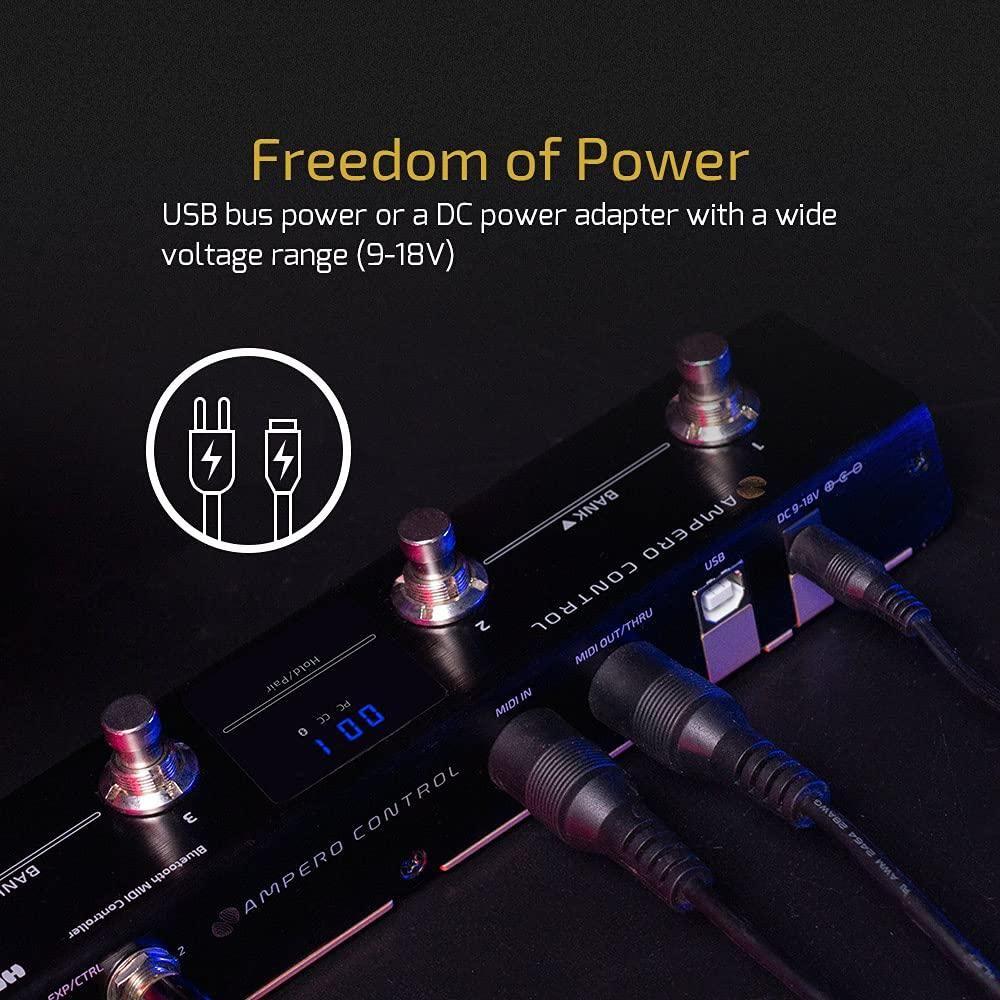 HOTONE MIDI Foot Controller Pedal Bluetooth Ampero Control 4 Button - Image 6