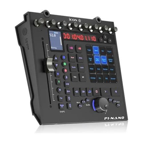 iCON Pro Audio P1 Nano Compact USB C-MIDI Control Surface Bundle w/iCon D5 Display for P1 Nano and Liquid Audio Polishing Cloth - Image 3