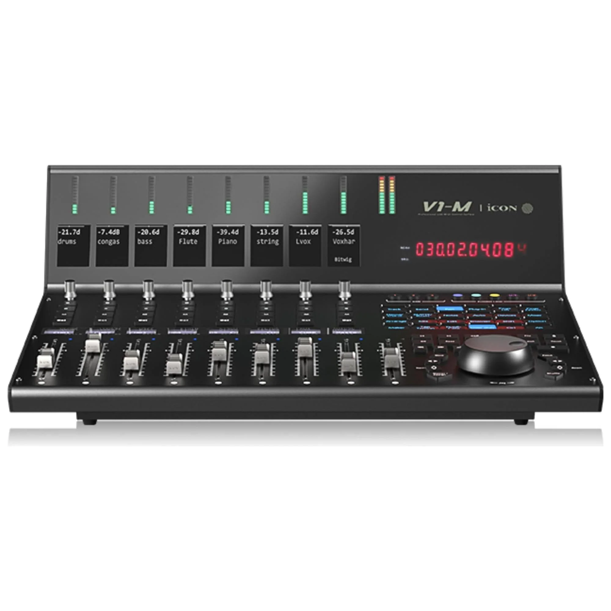 iCON Pro Audio V1-M USB MIDI DAW Control Surface with Motorized Faders - Image 4