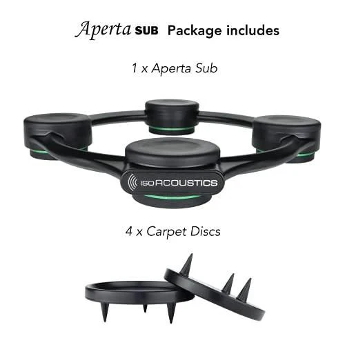 IsoAcoustics Subwoofer Isolation Stand: Aperta Sub (10.5" W x 11.5 D) - Image 4