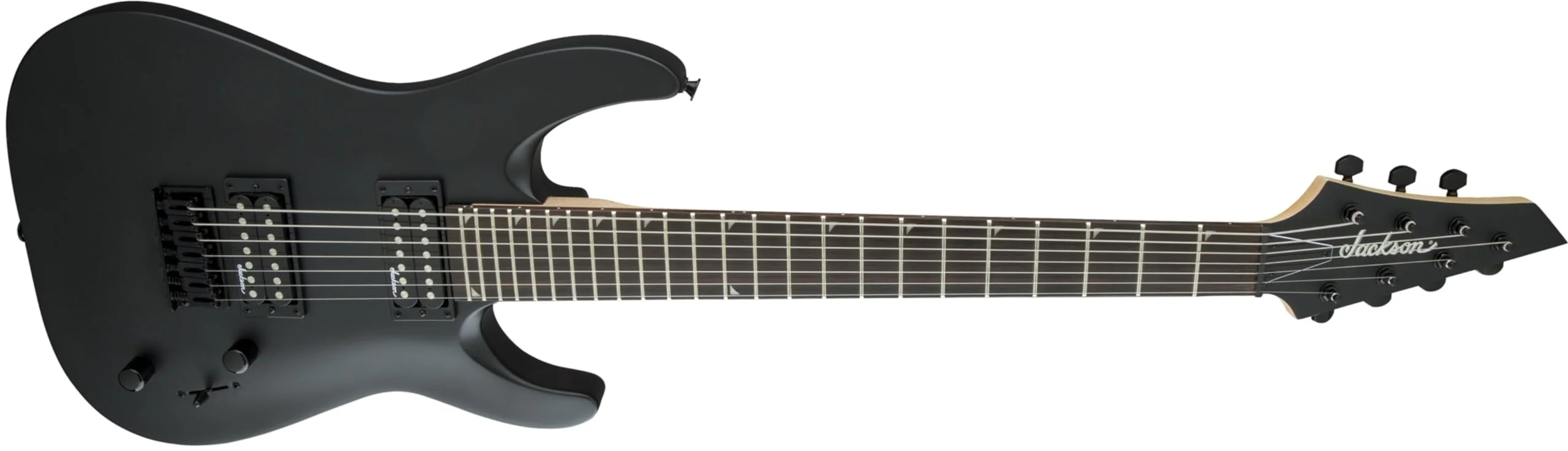 Jackson JS Series Dinky Arch Top JS22-7 DKA HT 7-String Right-Handed Electric Guitar with Amaranth Fingerboard (Satin Black) - Image 3