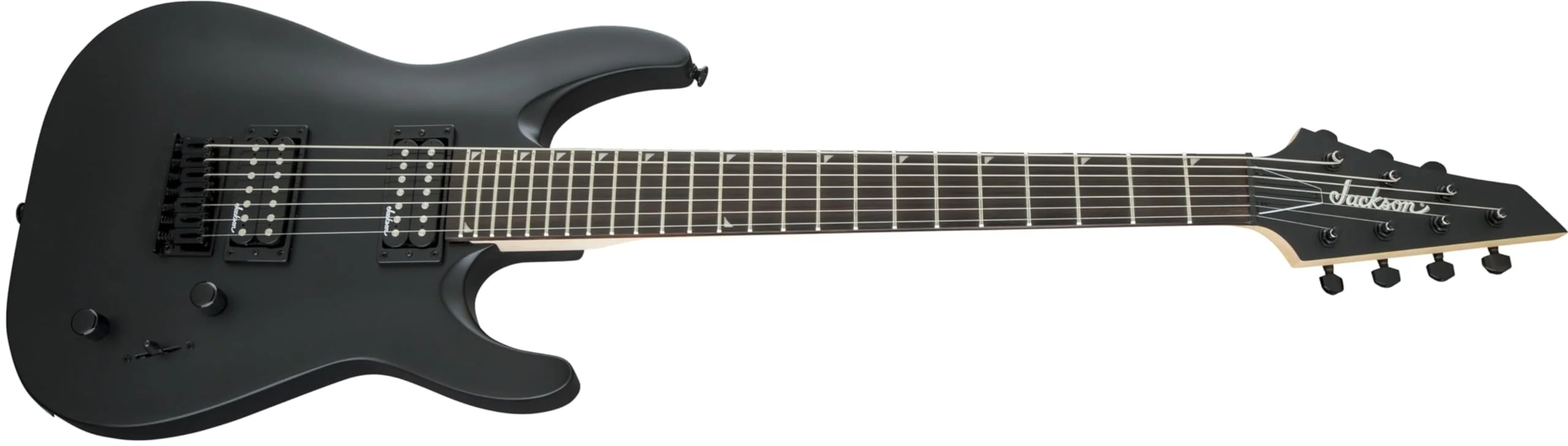 Jackson JS Series Dinky Arch Top JS22-7 DKA HT 7-String Right-Handed Electric Guitar with Amaranth Fingerboard (Satin Black) - Image 4