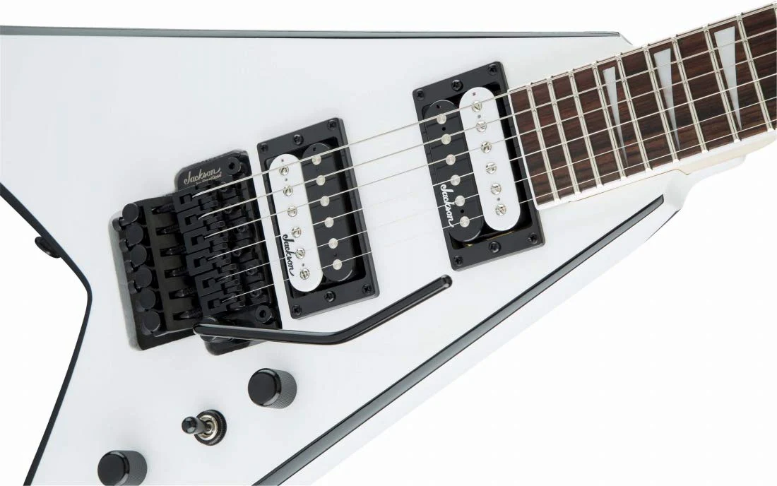 Jackson JS Series King V JS32 - White with Black Bevels - Image 3