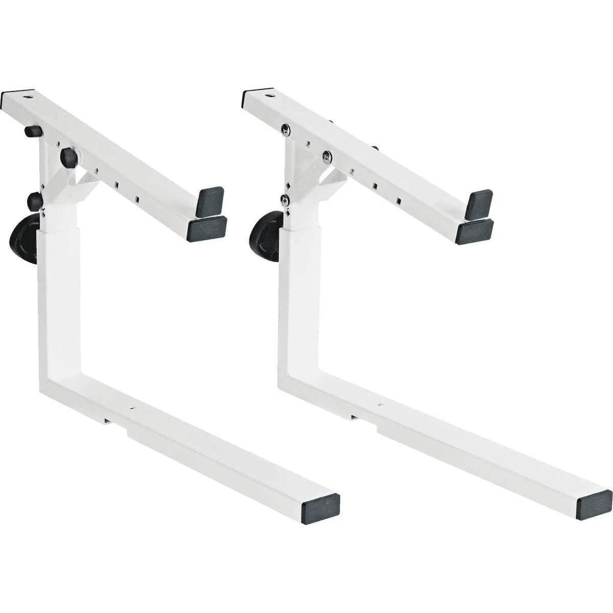 K&M Konig & Meyer Keyboard Stacker | Compatible w/K&M Omega Table Style Stand | Add Keyboard, Laptop, Midi Controller, Mixer | Height/Tilt/Width Adjustment | Steel | German Made - Image 8