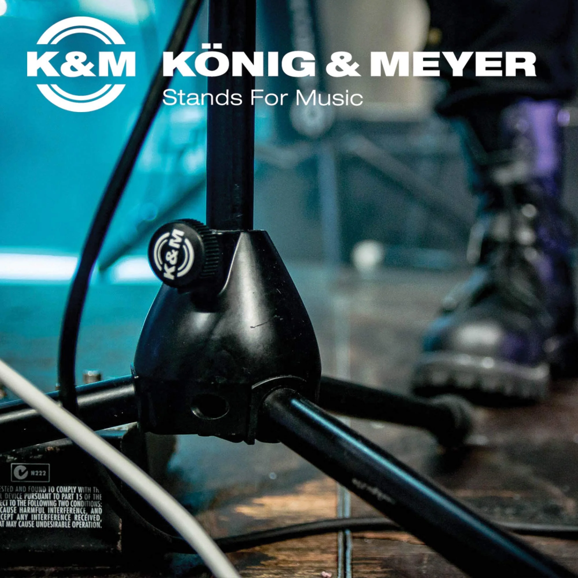 K&M König & Meyer - Microphone Stand - Medium Duty Weight Tripod - Folding Leg Base - Compact - Professional Grade - German Made - Image 8