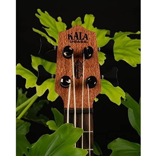 Kala Brand Music Co, 4-String Ukulele, Right, Natural, UBASS BAKITHI-FS - Image 4