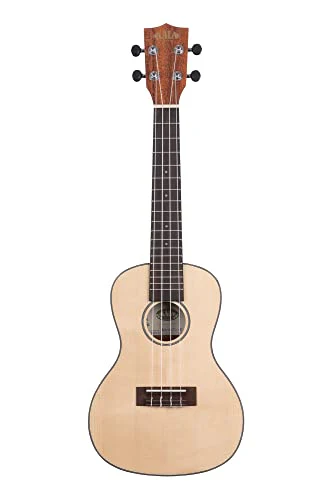 Kala Brand Music Co. Solid Spruce Top Mahogany Travel, 4-String Ukulele, Natural, Concert (KA-SSTU-C) - Image 2