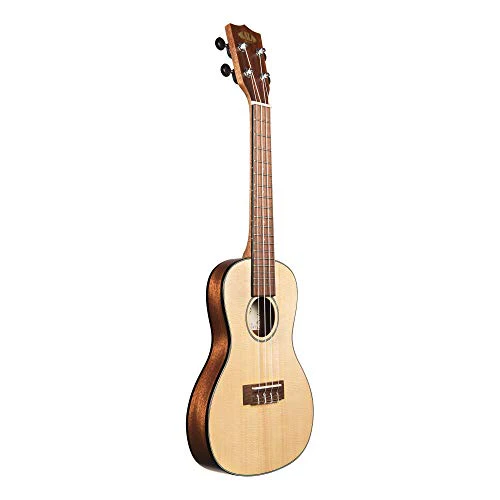 Kala Brand Music Co. Solid Spruce Top Mahogany Travel, 4-String Ukulele, Natural, Concert (KA-SSTU-C) - Image 6