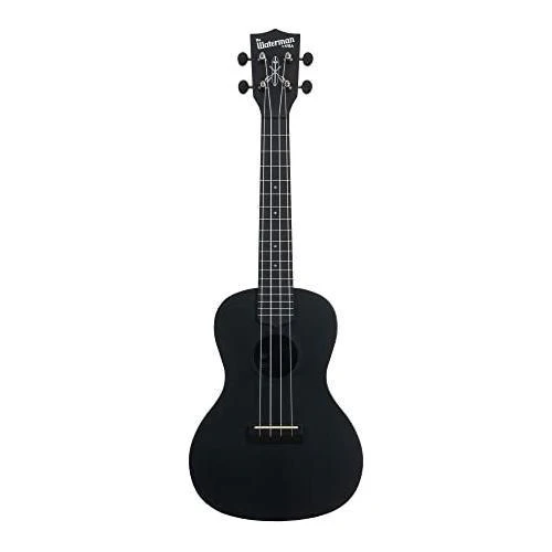 Kala Brand Music Co. The Waterman Beach Collection, 4-String Ukulele, Right, Black Sand, Concert (KA-WMS-BK-C) - Image 2