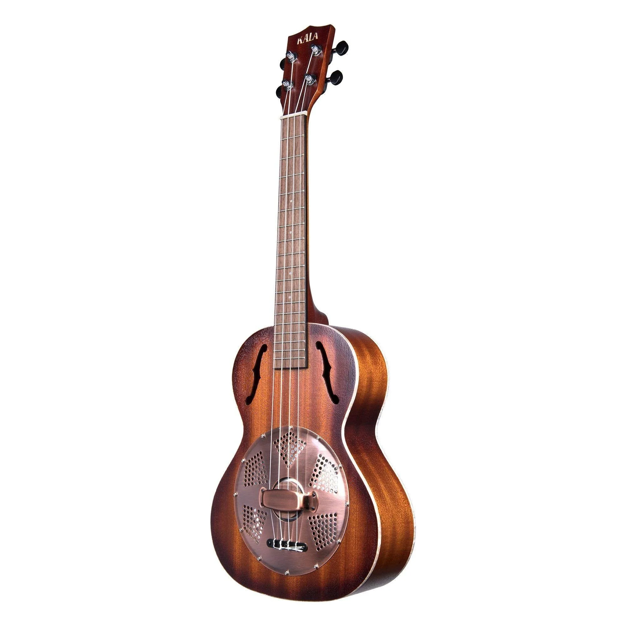 Kala KA-RES-BRS Tenor Resonator Ukulele - Brass Cover - Image 2