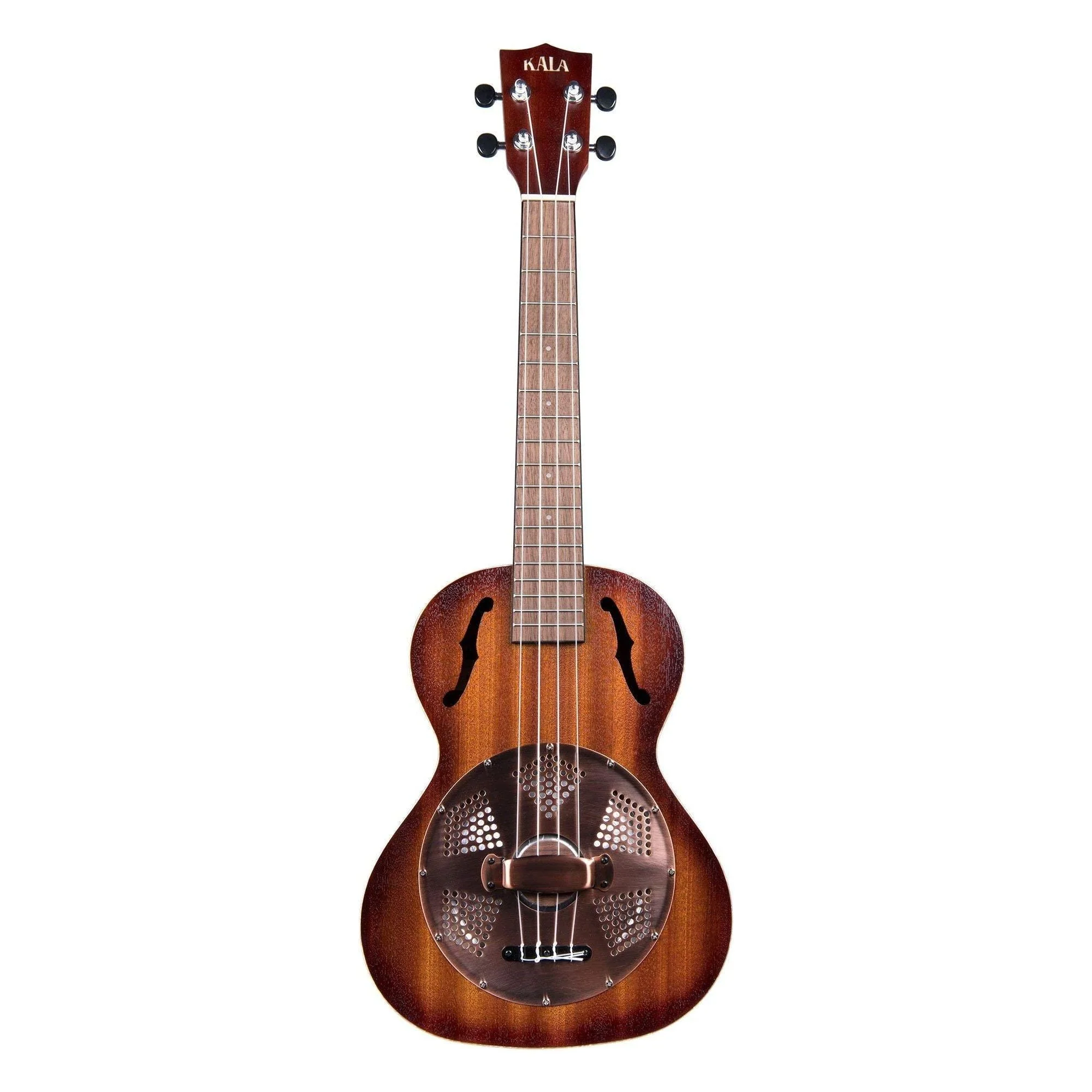 Kala KA-RES-BRS Tenor Resonator Ukulele - Brass Cover - Image 3