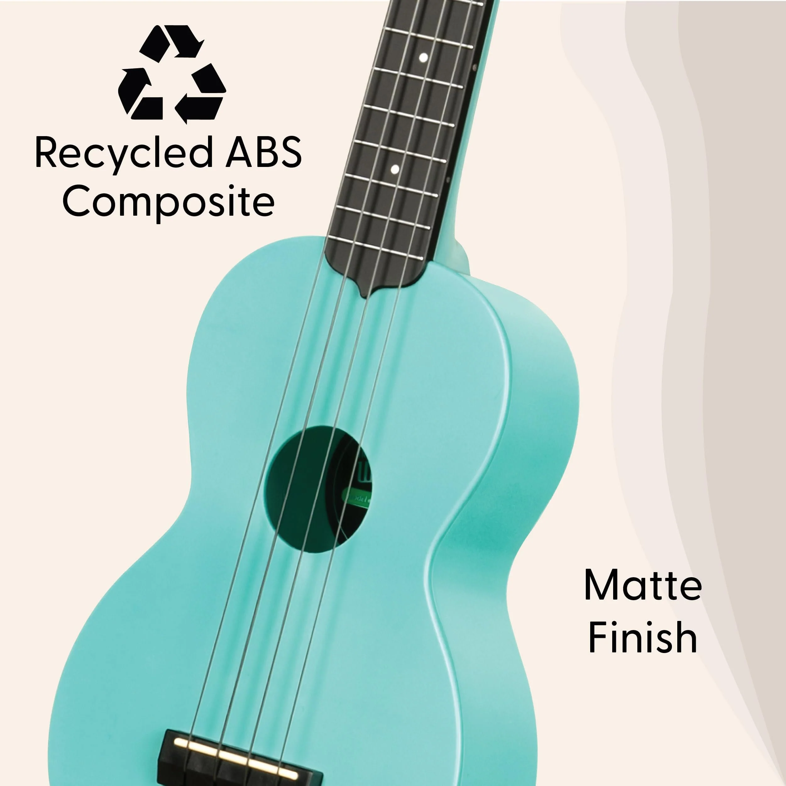 Kala Recycled Soprano Waterman Ukulele Durable, Travel-Ready Instrument - Image 6