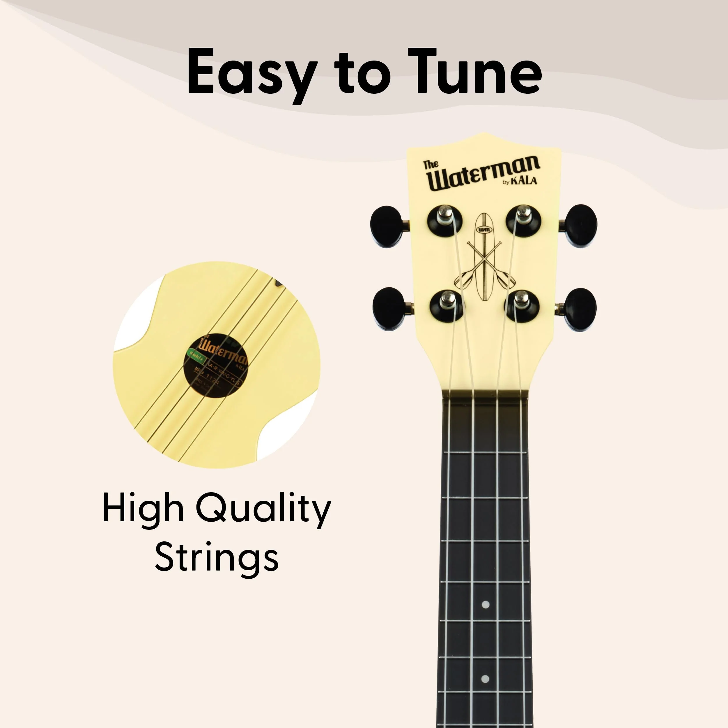 Kala Recycled Soprano Waterman Ukulele Durable, Travel-Ready Instrument - Image 9