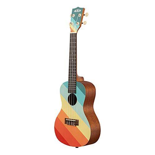 Kala Surf Collection, 4-String Ukulele, Right, Rainbow, Concert (KA FAROUT) - Image 4