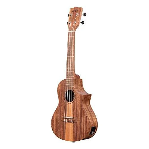 Kala Teak Tri-Top Concert Acoustic-electric Ukulele - Natural - Image 4
