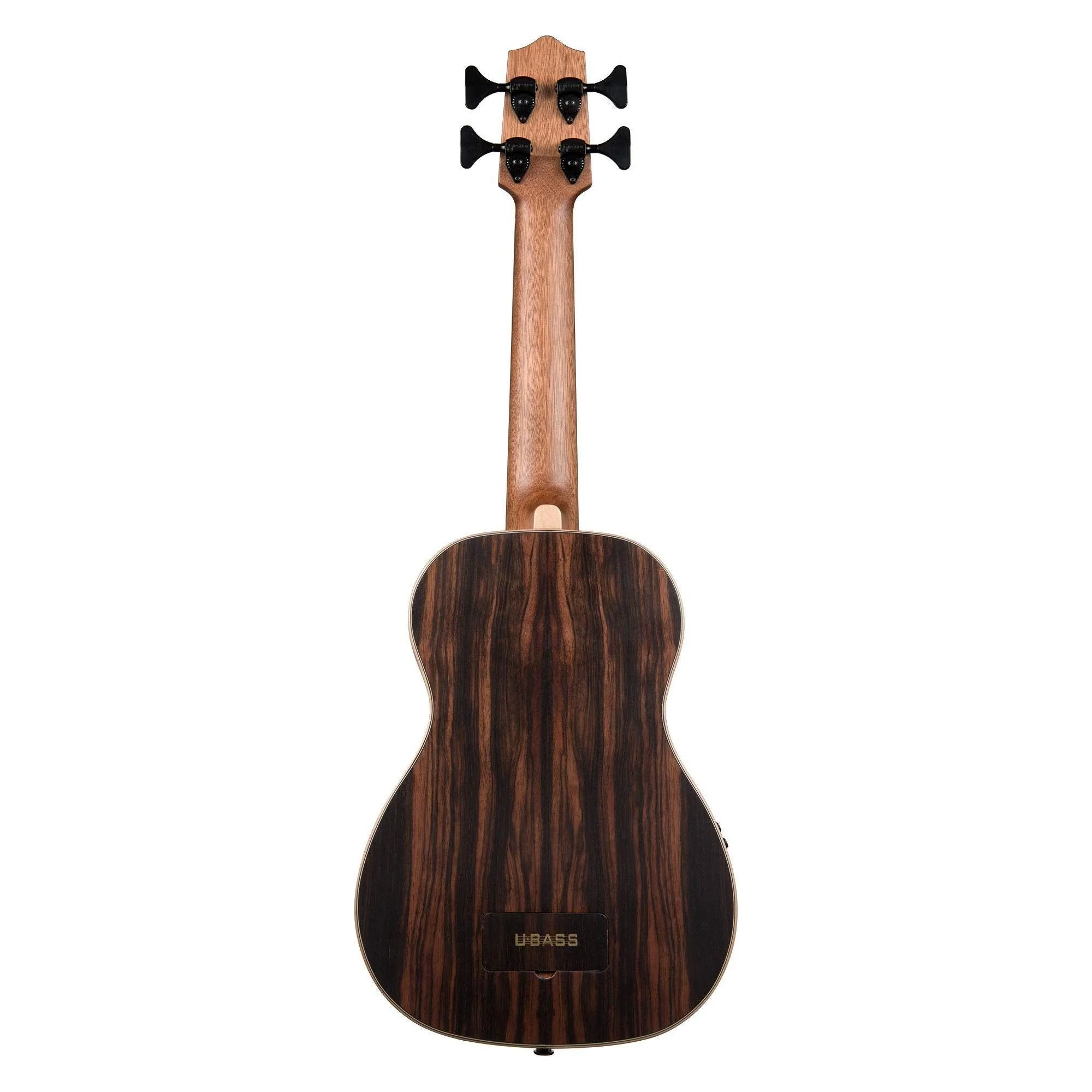Kala UBASS EBY FL Acoustic Electric Bass Striped Ebony Frettless w Bag - Image 2