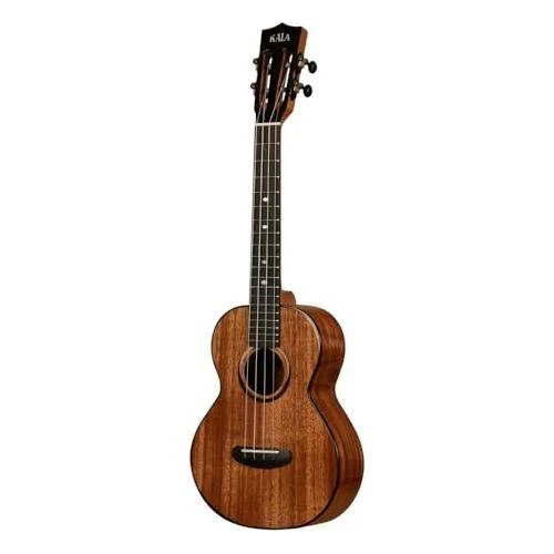 Kala Contour All Solid Gloss Mahogany Tenor Ukulele with Bag, KA-CT-SMH-TG Bundle w/Kala KKBL Klipz Tuner in Blue and Liquid Audio Polishing Cloth - Image 3