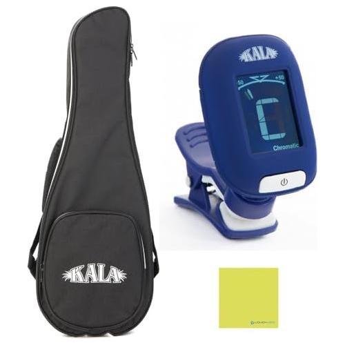 Kala Contour All Solid Gloss Mahogany Tenor Ukulele with Bag, KA-CT-SMH-TG Bundle w/Kala KKBL Klipz Tuner in Blue and Liquid Audio Polishing Cloth - Image 6