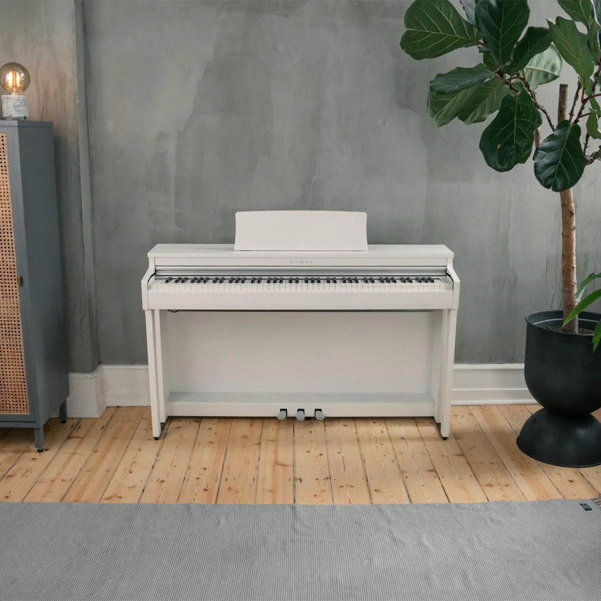 Kawai CN201 88-Key Digital Piano with Responsive Hammer III, Premium Satin White - Image 4